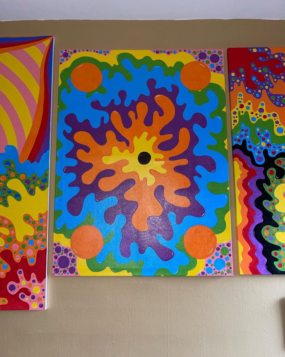 Another painting done. More to come. 🎨😎👌🏽 #trippyvizion