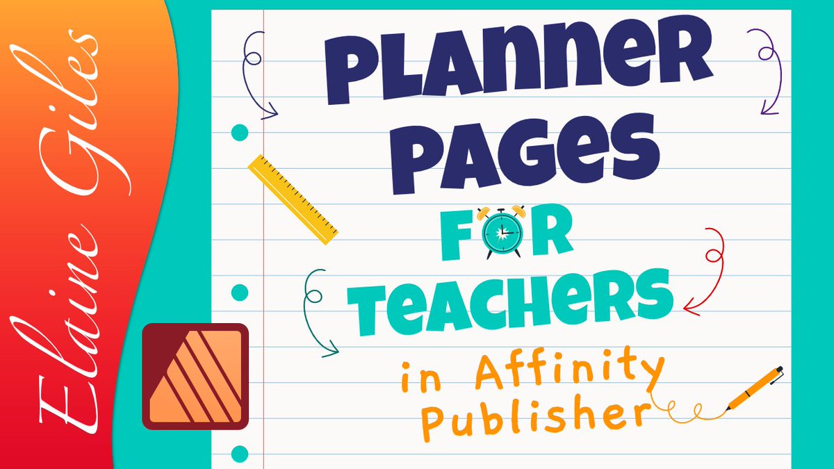 Had a blast tonight creating Planner Pages for Teachers in Affinity Publisher with hundreds of you in the chat. Timestamps coming tomorrow but in the meantime check out the recording at youtu.be/dnlAmIEDpGw #AffinityPublisher #PlannerPages #Printables #Edu #Teachers