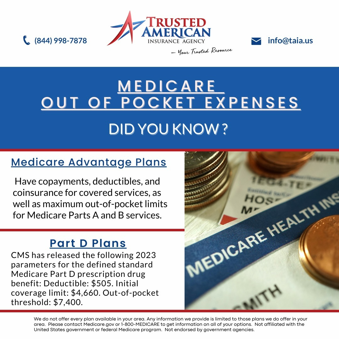 TrustedAmerican's tweet photo. Medicare out-of-pocket expenses in 2023 got you worried?  💰 Stay informed on these basic costs for Medicare Advantage and Part D Plans coverage. OOP costs vary by plan &amp; services, check out our blog for details https://t.co/aA5SL3NIYD .
#TAIAInsurance #Medicare #HealthInsurance https://t.co/NAT6cAJIHF