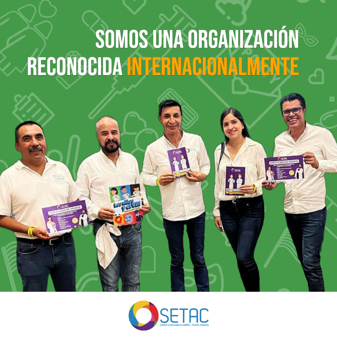 SETACVALLARTA's tweet photo. SETAC es una organización reconocida internacionalmente y, por ende, posiciona a Puerto Vallarta en un lugar único en prevención y cuidado de la salud LGBT+ a nivel mundial.

¿Quieres ser voluntario? Escribe: https://t.co/sF2bjc7dAa

#SomosSETAC https://t.co/M2gR6IQIr2