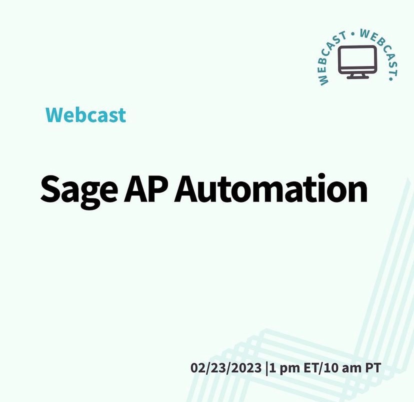 ACIConsulting's tweet photo. In the modern age, #paper is an #expense most #businesses can cut out. Saving #time and #money, #Sage #APautomation digitize your processes while fighting fraud and reduce time consuming data entry. Learn more this Thursday: https://t.co/ihptJnplLO https://t.co/D1p6JVLoiq
