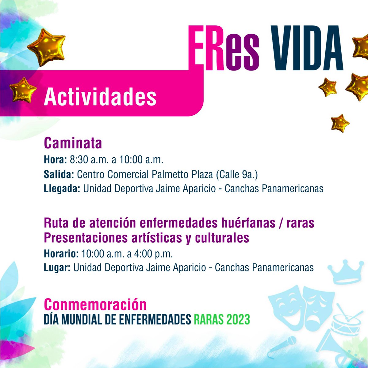 Fecoer's tweet photo. Se realizarán diversas actividades: 
✅ Caminata familiar
✅ Espacios didácticos 
✅ Presentaciones artísticas, entre otros.

A las 8:30 AM 🕣 iniciará la jornada con una caminata 🚶👩🏻‍🦽 entre el CC Palmetto Plaza y la Unidad Deportiva Jaime Aparicio - Canchas Panamericanas.  👇 https://t.co/JwU0KtlHMZ