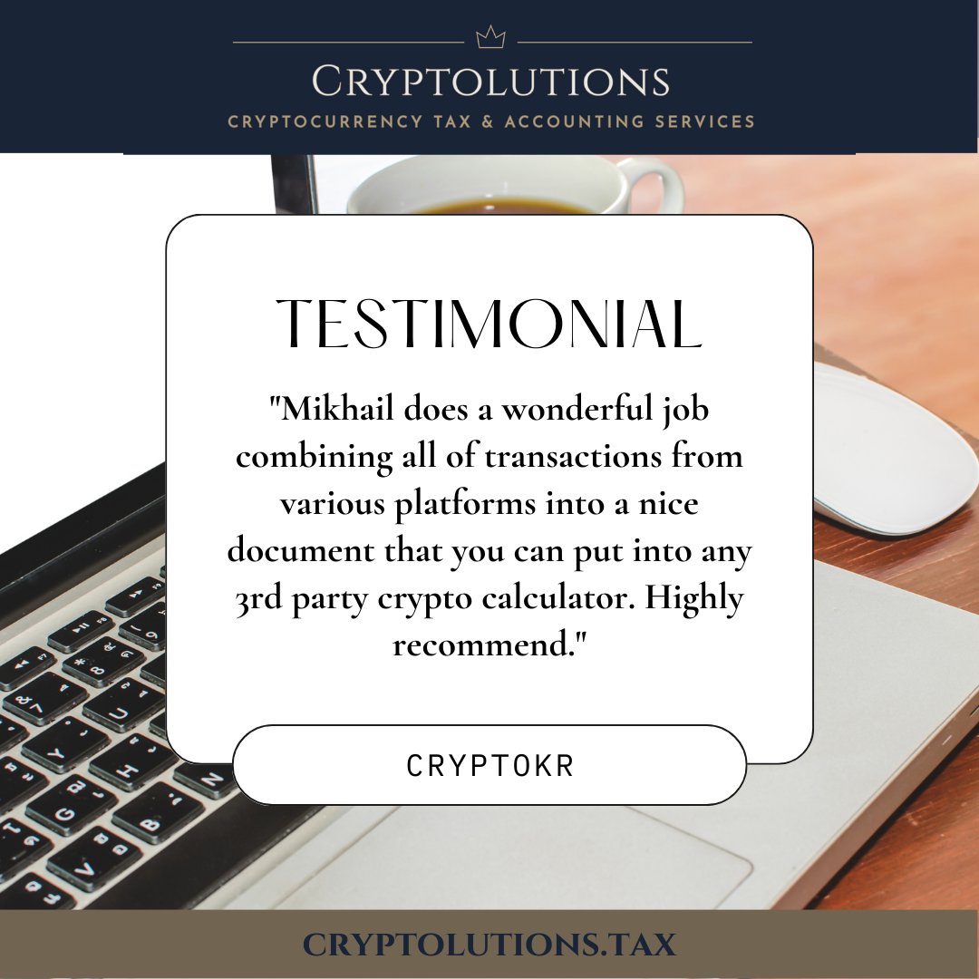CryptolutionsTx's tweet image. #cryptotaxhelp #cryptotax #cryptolutions #cryptotaxes #crypto #cryptocurrency #investments #taxcompliance