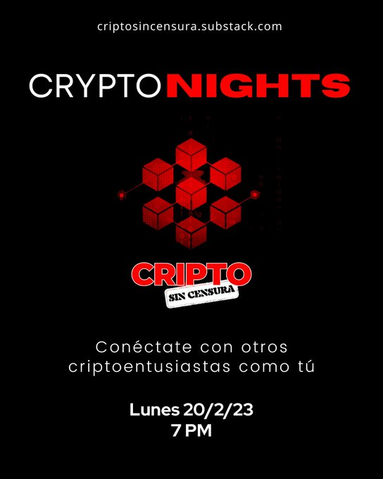 mirnayonis's tweet photo. #TomaNota Dinámico conversatorio #CriptoNights
Intercambio temático #Criptos
* #Aprendizajes de usuario
* #Empoderamiento ¿masculino y/o femenino?
* Mapa mundi bitcoin: Tendencia
Sumate al boletin https://t.co/14ftP5fmyC y a la próxima sesion
@ftapia @mili_fabi @ley0711 https://t.co/aYjjkfvBKL