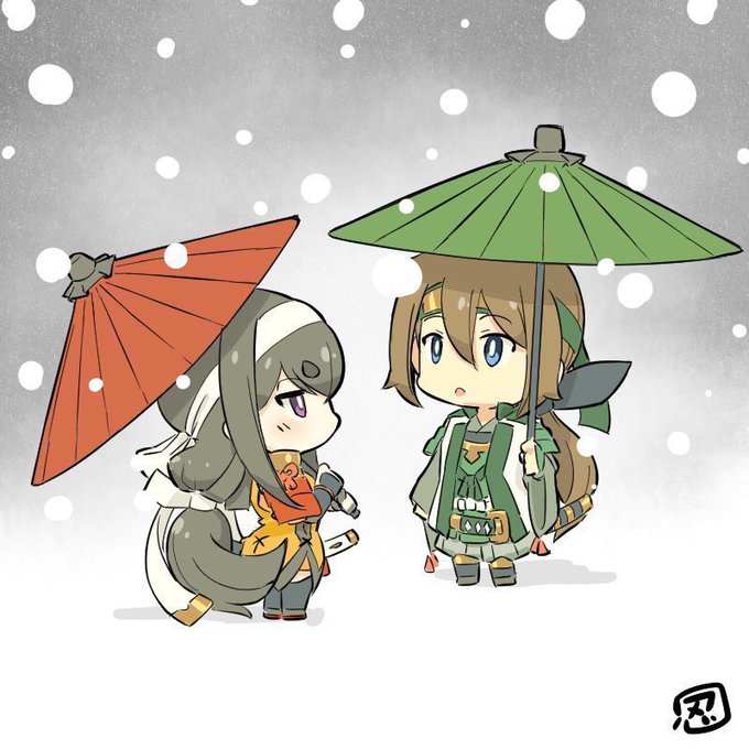 「和服 降雪」のTwitter画像/イラスト(新着)｜4ページ目