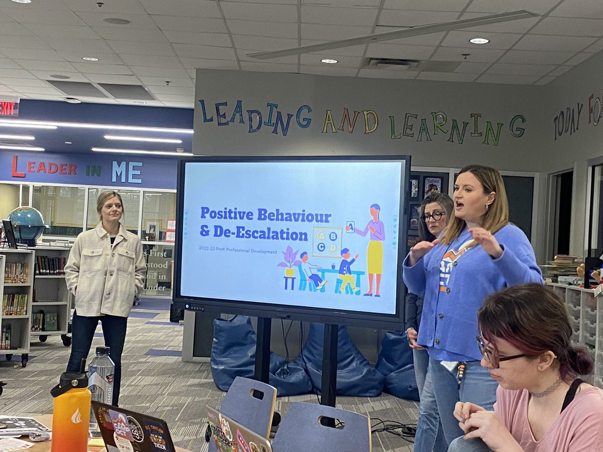 Pre-K and ECSE Teachers teaching teachers best practices and teacher hacks! They shared so much great information! #wherethebestbegins