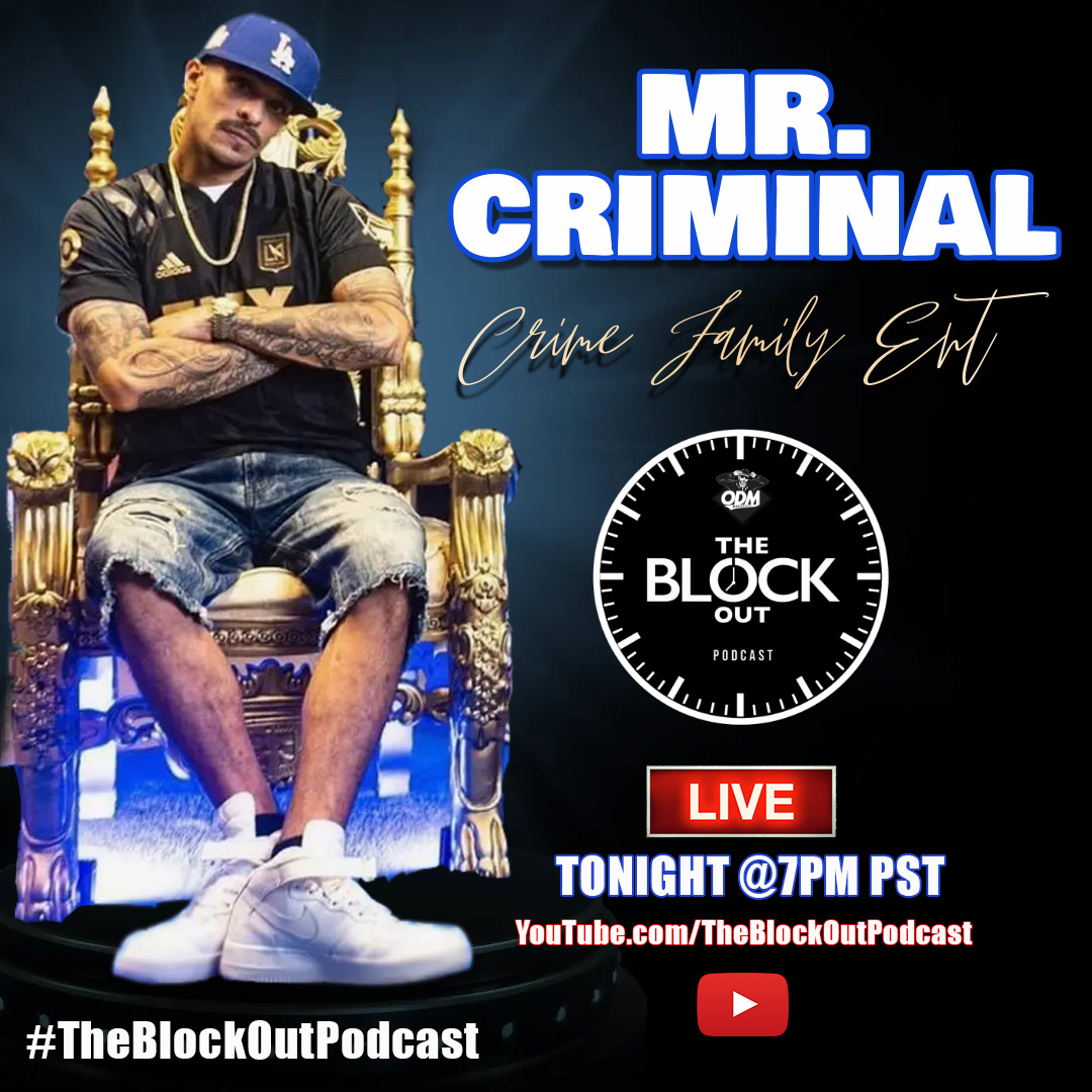 therealODM's tweet photo. T O N I G H T ! The Block Out Podcast presents: #MrCriminal LIVE at 7pm pst!!
https://t.co/yPWKxo3NzH
📞 (951) 293-4180 Call In
#theblockoutpodcast #mrcriminal #crimefamilyent #crimefamilyentertainment #chicano #chicanoculture #chicanostyle #chicanoart #chicanoartist https://t.co/znn0WOKWbZ