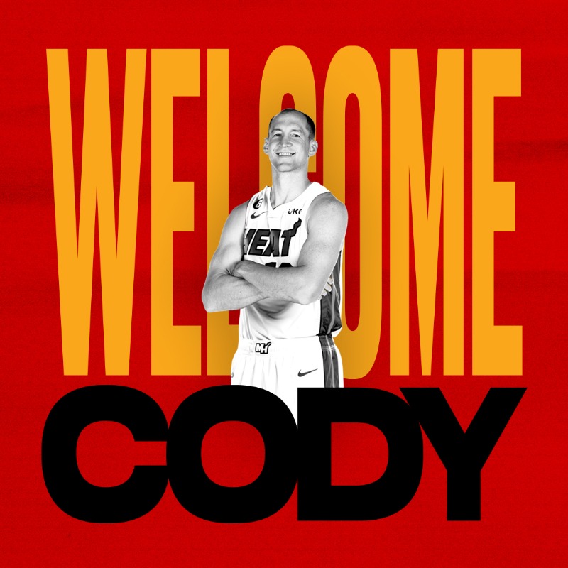 MiamiHEAT's tweet photo. OFFICIAL: The Miami HEAT have signed 9-year NBA veteran Cody Zeller.

@CodyZeller, the former 4th overall pick in the 2013 NBA Draft, will wear #44.