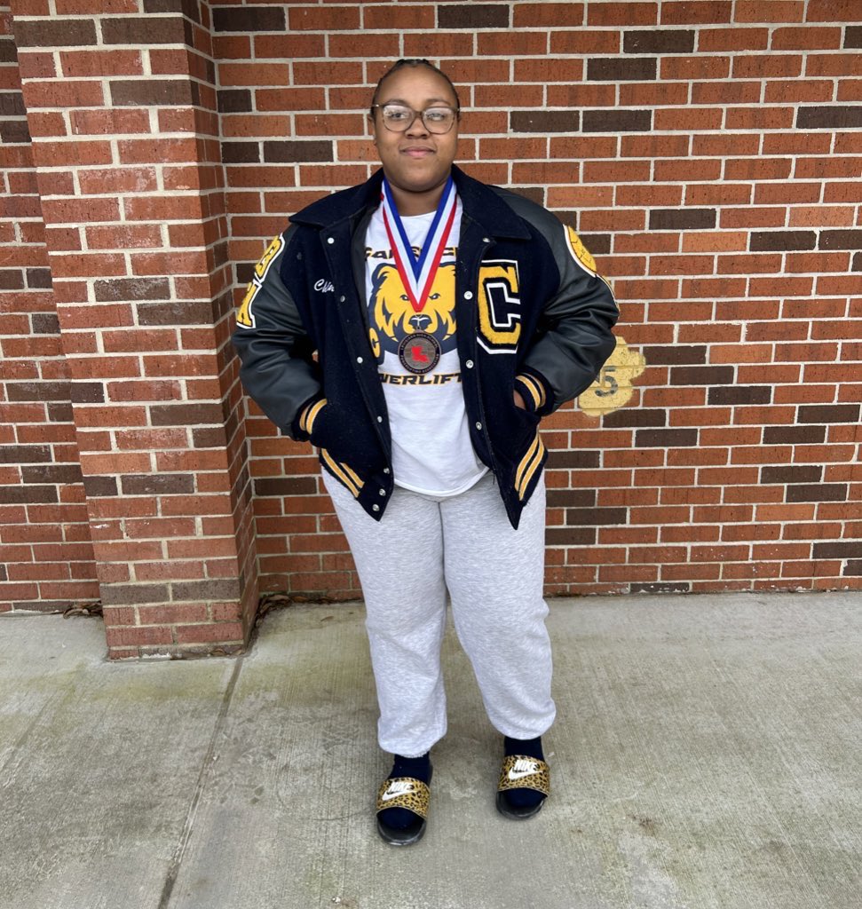 CROPowerlifting's tweet photo. CHAINEE TROTTER IS STATE BOUND!

Congratulations to our Lady Bear on reaching the Class 5A State Powerlifting Meet! 

The meet will be held on Friday, March 24th at the Cajundome. Can’t wait to see you there! #Exit4 https://t.co/kgazs0tf1k