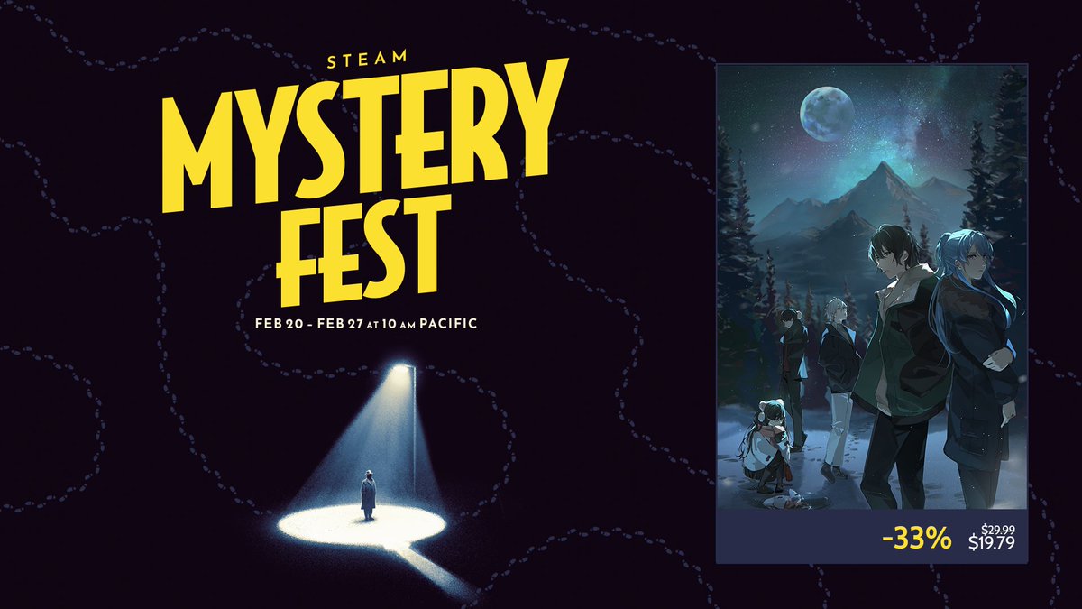 Steam's Mystery Fest is on!

Take this chance to get The Sekimeiya: Spun Glass 33% off, and uncover all the mysteries surrounding Ashiya tower!