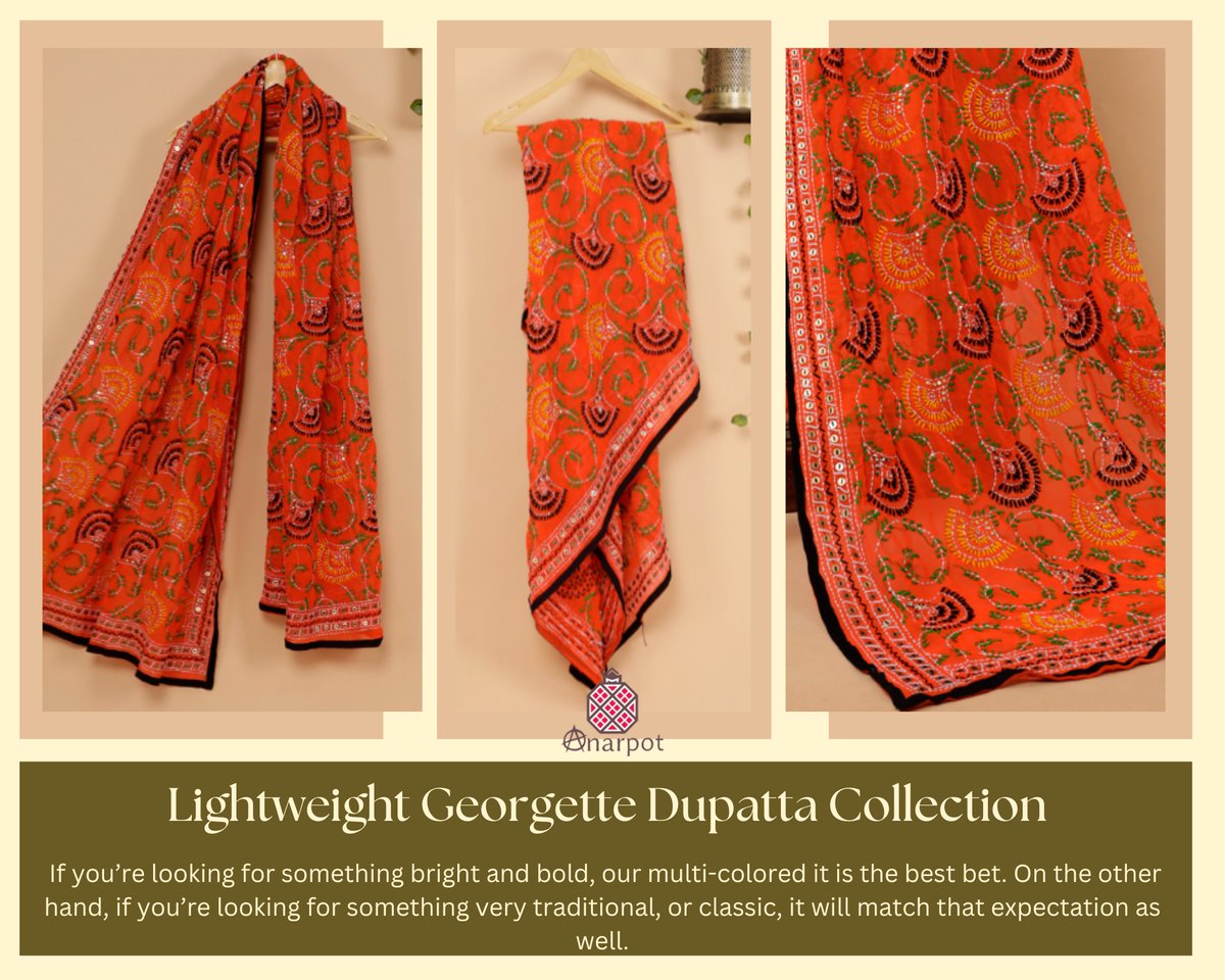 Anarpot1's tweet photo. Vibrational bust of Orange hue 🧡🧡
Made with a great lightweight fabric like georgette. The dupatta is suitable for evening wear as well as informal outings.🤵👰
Buy from here https://t.co/mDbrifixF4
#orange #collar #sleevegastrektomi #dupatta #dupattastyle #fulkari https://t.co/3Pb66LBdUv