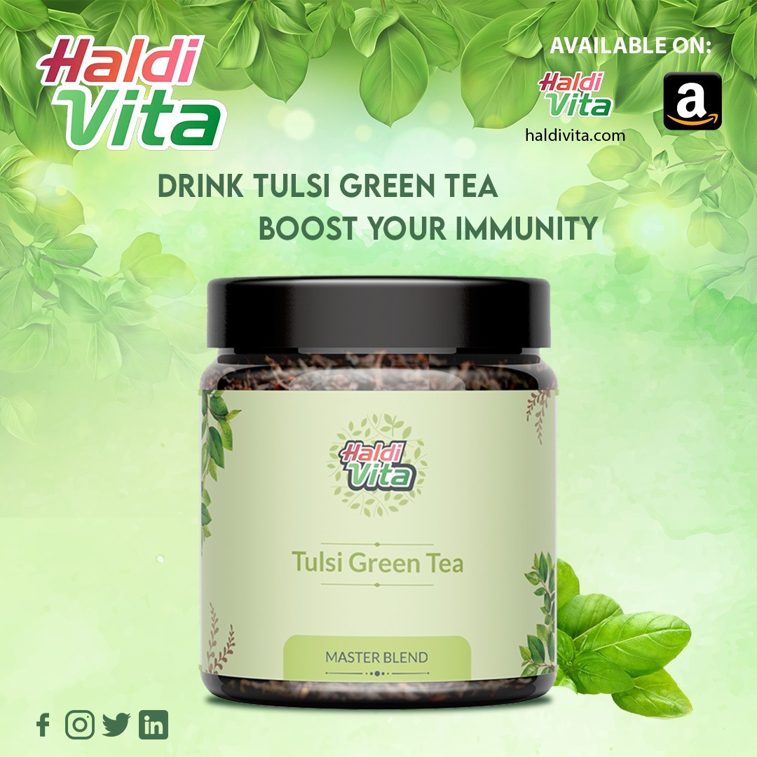 haldivita's tweet photo. Haldivita Tulsi Green Tea is a blend of organic green tea and holy basil or tulsi. 

This refreshing and aromatic tea is packed with antioxidants and other health benefits, making it a great addition to your daily routine. 

#TulsiGreenTea #HealthyLiving #Wellness https://t.co/WNwI3xjgdg