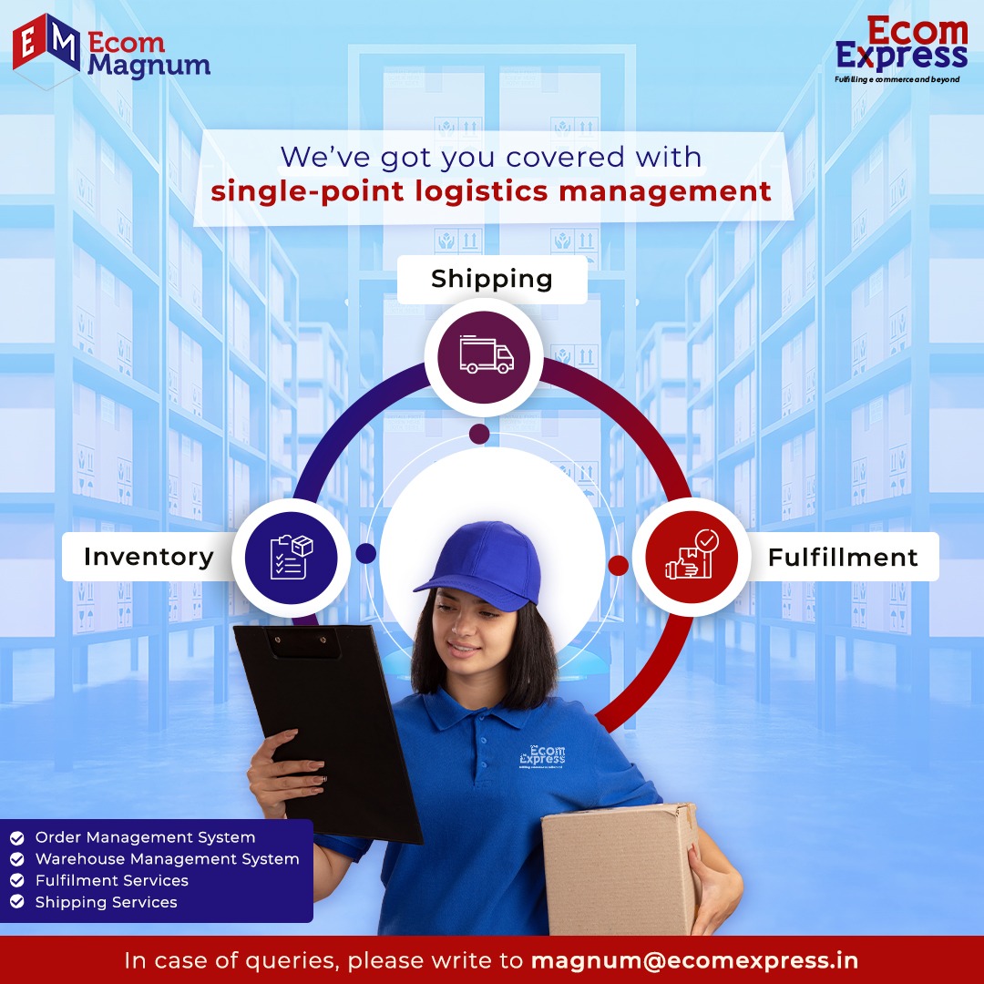 Ecom Express Official (@ecomexpress_ofc) on Twitter photo Our intuitive one-stop solution, catering to all your order fulfillment and shipping requirements.
To book a demo, reach out to us at magnum@ecomexpress.in
#ecommerce #ordermanagement #orderfulfilment #onlinebusinesses #ecomexpress #warehousemanagement #shipping #d2cbrands Our intuitive one-stop solution, catering to all your order fulfillment and shipping requirements.
To book a demo, reach out to us at magnum@ecomexpress.in
#ecommerce #ordermanagement #orderfulfilment #onlinebusinesses #ecomexpress #warehousemanagement #shipping #d2cbrands
