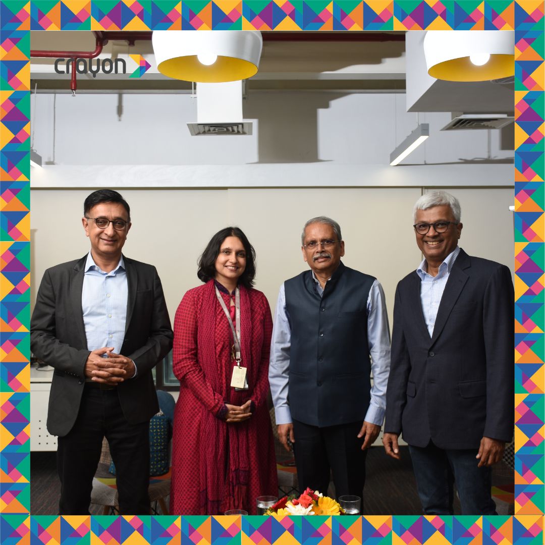 CrayonBigData's tweet photo. We were thrilled to host Kris Gopalakrishnan, co-founder of @Infosys &amp; our investor! In a chat with our founder &amp; CEO @sureshshankar and co-founder &amp; COO Aarti Ramakrishnan he talks all things #tech &amp; #AIinIndia

@kris_sg @Aarti140 

https://t.co/DpMs3C23lc https://t.co/utnLhRnzeO