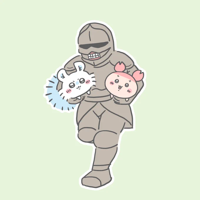 簡単に運搬されちゃうサイズ感#ちいかわファンアート 