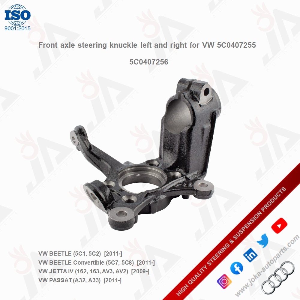 Joka_autoparts's tweet photo. Front axle steering knuckle left and right for VW 5C0407255 5C0407256
#autoparts #carlifestyle #automotive #tierodend  #suspension #stabilizerlink #swaybarlink #bushingkits #suspensionjoint #controlarm #offroad #steeringknuckle #classiccars #controlarms https://t.co/s3SNp05BIT