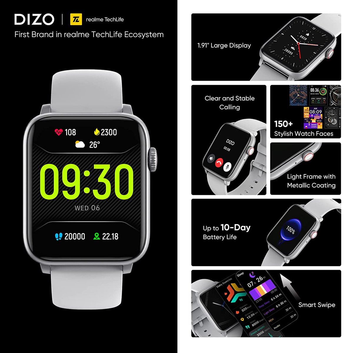 [NEW] Rs 1,799 at 70% off on DIZO Watch D2 Power (by realme TechLife)
Amazon Deal (affiliate)- amzn.to/3XQiK5U

#amazondeal #deal #sale #discount #diowatch #watch #smartwatch #applewatch #smartgadget #gadget #tech #smartphone #iphone #realme #xioami #samsung #iqoo #poco