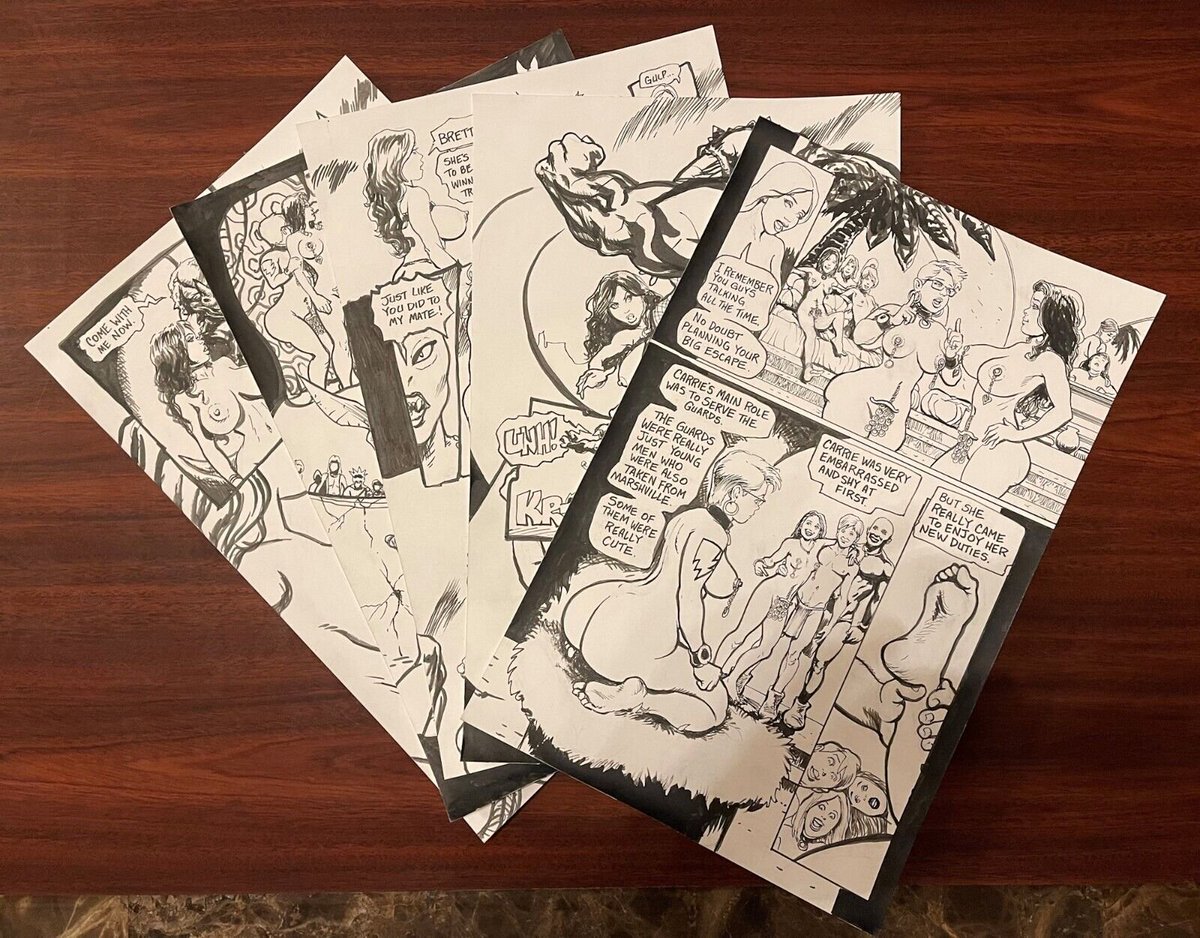 CavewomanComics's tweet photo. #forsale, from the publisher, on #eBay:
https://t.co/V9MbBmTWbe
#OriginalArtwork by #DevonMassey, features #MeriemCooper, #nsfw #nude #Oasis flashbacks with #CarrieFulton, and #mutant #monsters in #desert #badlands.
From #Cavewoman: Badlands #comicbook
https://t.co/wMUMKlYLlj https://t.co/GdntStpEPH