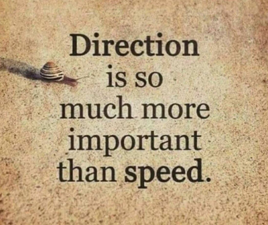 MohammedKingson's tweet photo. #tuesdaymotivations direction is so much more important than speed https://t.co/wzdnZm1xtA