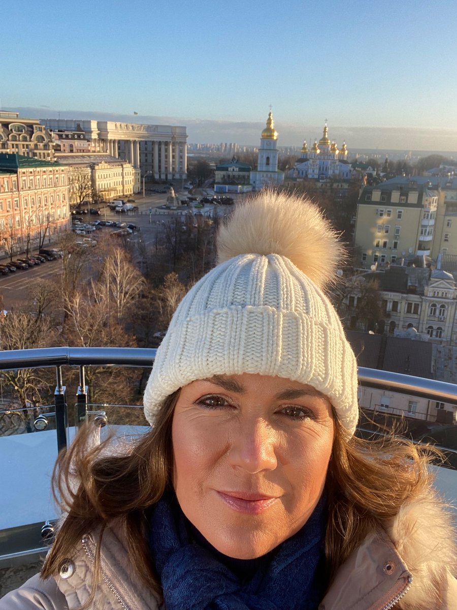 Good Morning Kyiv! Join me @gmb for a UK exclusive interview with the First Lady Olena Zelenska. Her reaction to the US President’s historic visit in this critical week one year on from the Russian invasion as she tells me “we are all tense - it is a horrible anniversary”