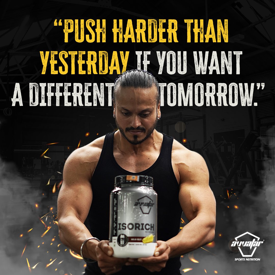 AvvatarIndia's tweet photo. Challenge yourself to go above and beyond every day with @AvvatarIndia💪

#AvvatarIndia #ReconstructYourself #Avvatar #IndianGym #Motivation #IndianBodyBuilding #GymLover #Nutrition #Athletes #ProteinShake #Gym #ProteinPowder #WheyProtein #HealthyLifestyle #HealthyLiving https://t.co/jSTYuBMrar