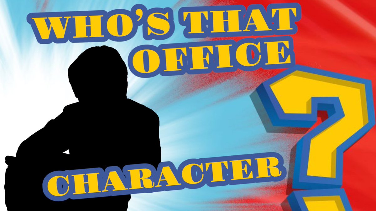 TheRealWhosThat's tweet image. Who’s that Office Character?
