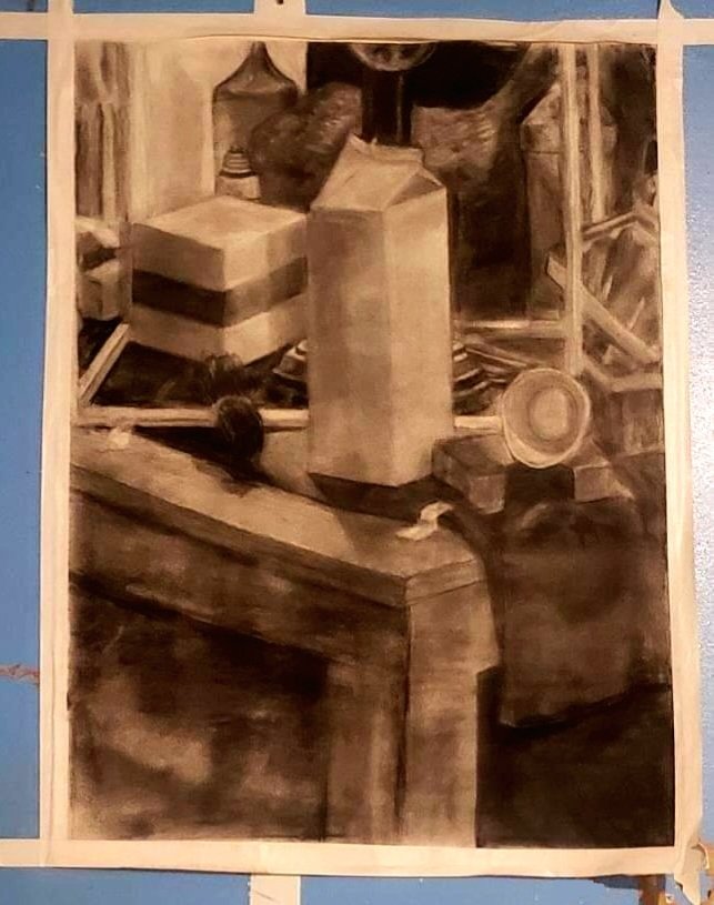 _A_Winter's tweet image. 「STILL」
#静物画
#イラスト好きさんと繋がりたい
#絵描きさんと繋がりたい
#StillLife #オリジナル 
#木炭画
#charcoaldrawing