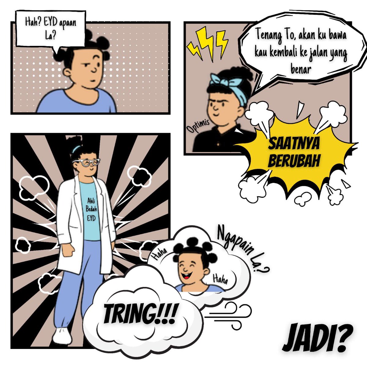 Seorang anak tertipu ratusan ribu rupiah hanya karena bakwan! 

Begitulah kiranya, ketika ilustrasi diatas dijadikan judul berita. Seringkali kita sibuk dengan kefasihan akan grammar yang kita gunakan. Terbodohi oleh sebuah label 'bahasa asing' demi mendapatkan suku kata elit.