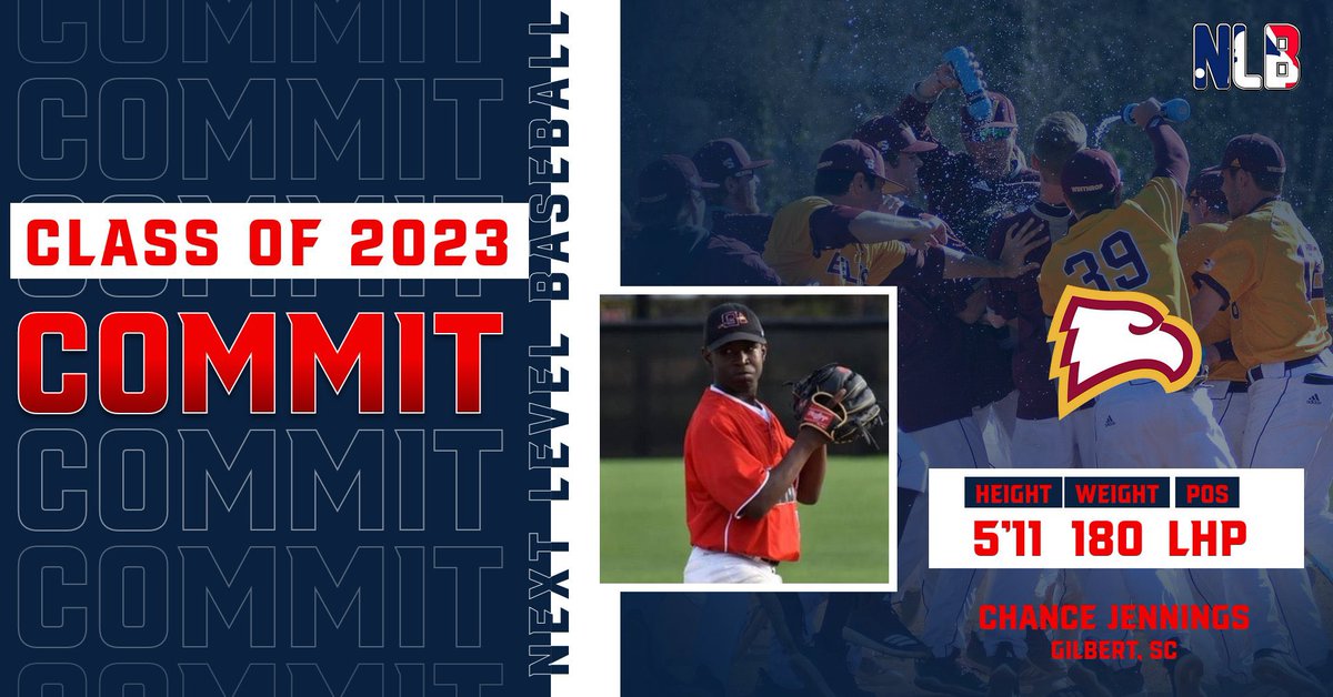 nextlevelbbnc's tweet photo. The NLB NC family would like to congratulate 2023 grad Chance Jennings on his commitment to Winthrop! 

The 🏈 standout committed to The Citadel before ultimately deciding that he wanted to play baseball. 

#NLBway⚾️ @nextlevelbb https://t.co/OdrQvwL0rk