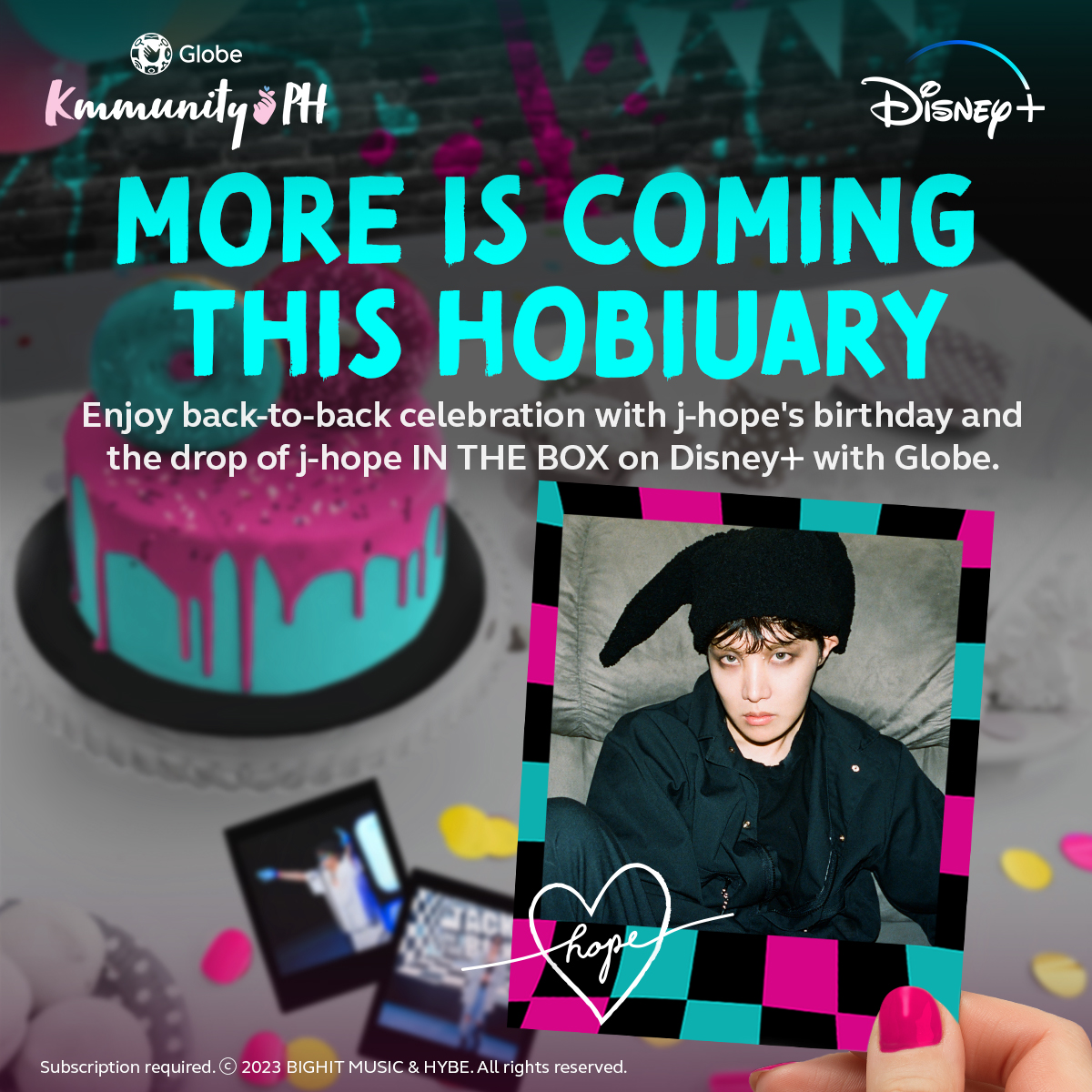 enjoyGLOBE's tweet image. Find more reasons to celebrate #Hobiuary with @BTS_twt's j-hope. 🐿 Catch j-hope IN THE BOX, now streaming on Disney+! Get your Disney+ subscription via GlobeOne app: globeone.onelink.me/ej7I/G1

Spread the #jhope love by sharing your favorite Hobi moment! #GlobeKmmunityPH