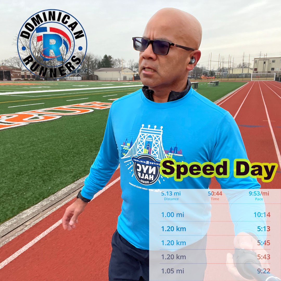 #unitedhalf training #nychalfmarathon #Speedday <a href="/nyrr/">New York Road Runners</a> <a href="/DomRunners/">Dominican Runners</a>
