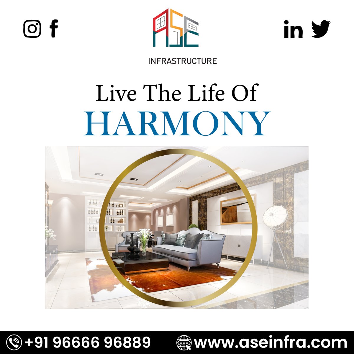 aseInfrastruct2's tweet image. The only way to a peaceful living is through ASE INFRASTRUCTURE. We provide you latest design and ideas and keep your house upgraded. For details 

Phone: 9666696889
Website: aseinfra.com

#ASEInfrasctructure #Construction #Infrastructure #Builders #interiors