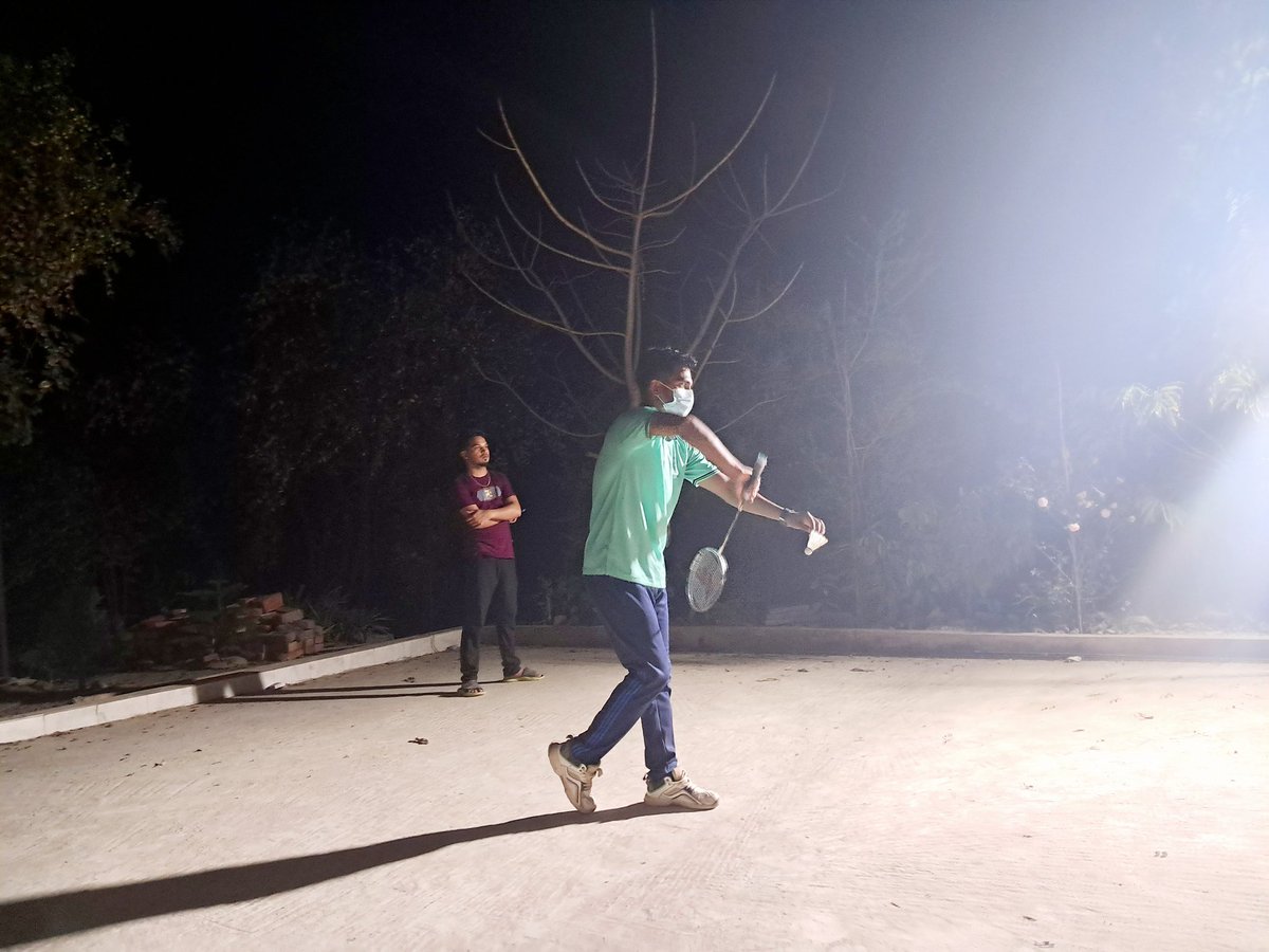 playing badminton 🏸❤️😃🏸