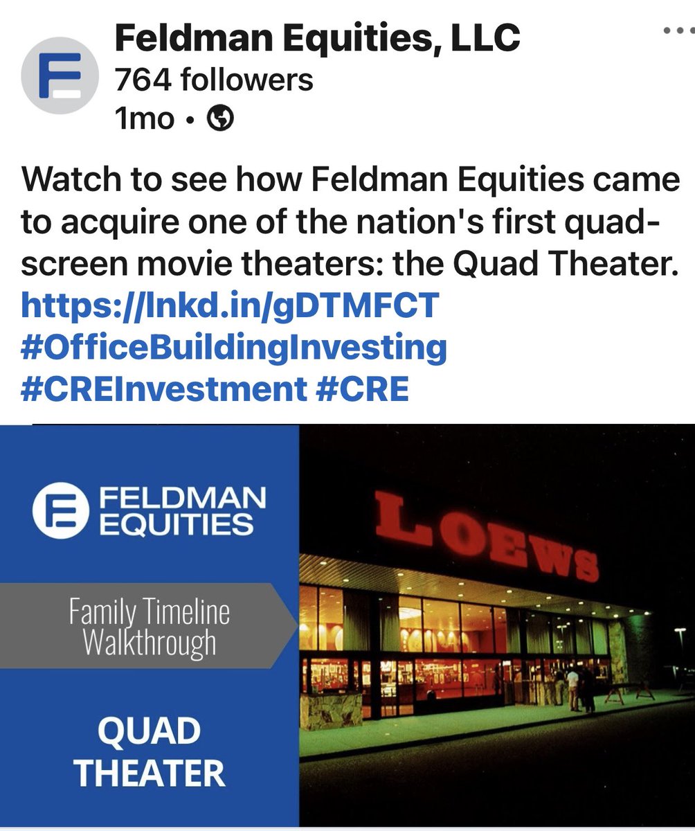 <a href="/FeldmanEquities/">Feldman Equities LLC</a>