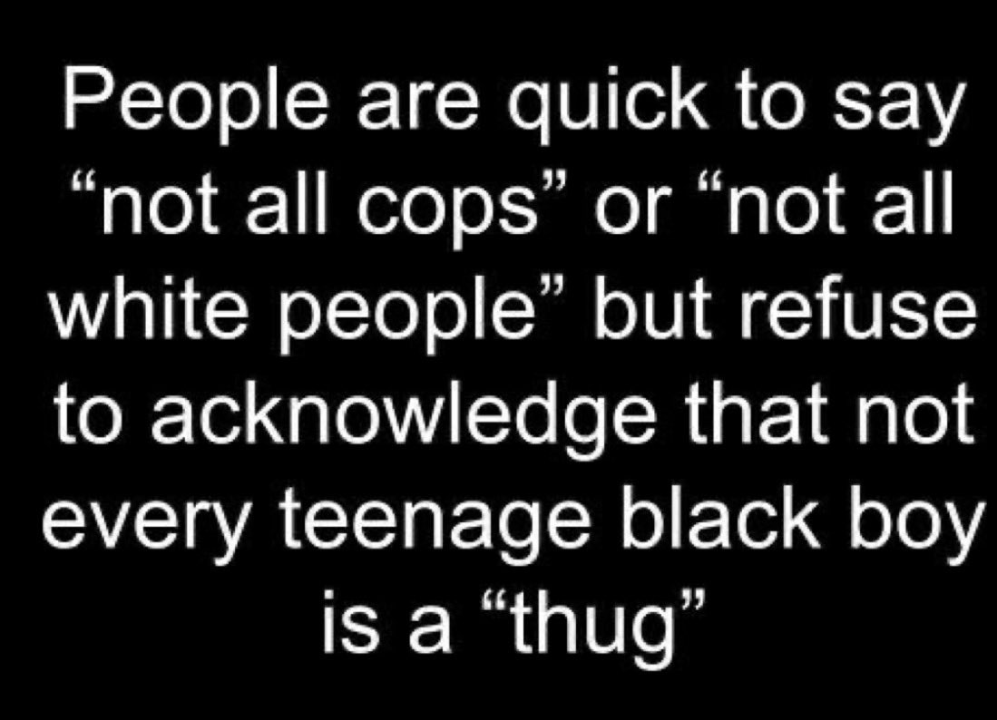 CampbellAJ70's tweet photo. I don’t understand how so many young white youth have embraced Black culture but they aren’t considered thugs because of the color of their skin…NOT all Black boys are thugs most are now college bound…unless the cops set em’ up first! #BlackTwitter #BlackLivesMatter #injustice https://t.co/8xEhKqmy9Y