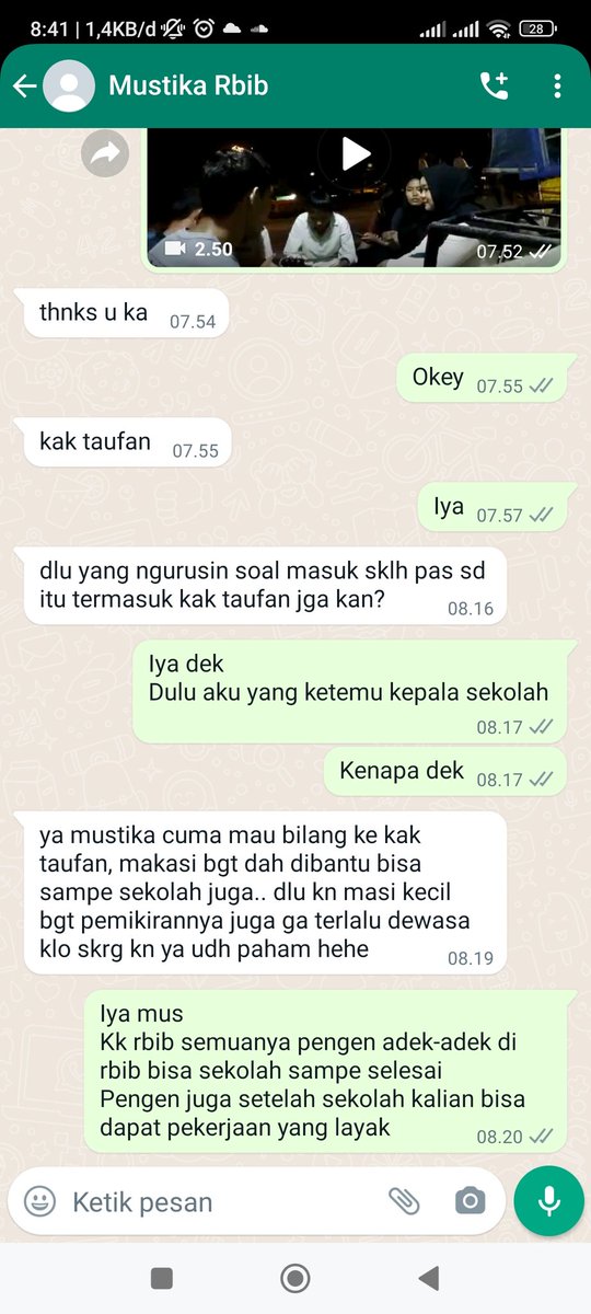 tfnynr's tweet photo. Terharu bacanya
Se simple ucapan makasih aja pengaruh nya besar ya https://t.co/RqGEaJtbFN