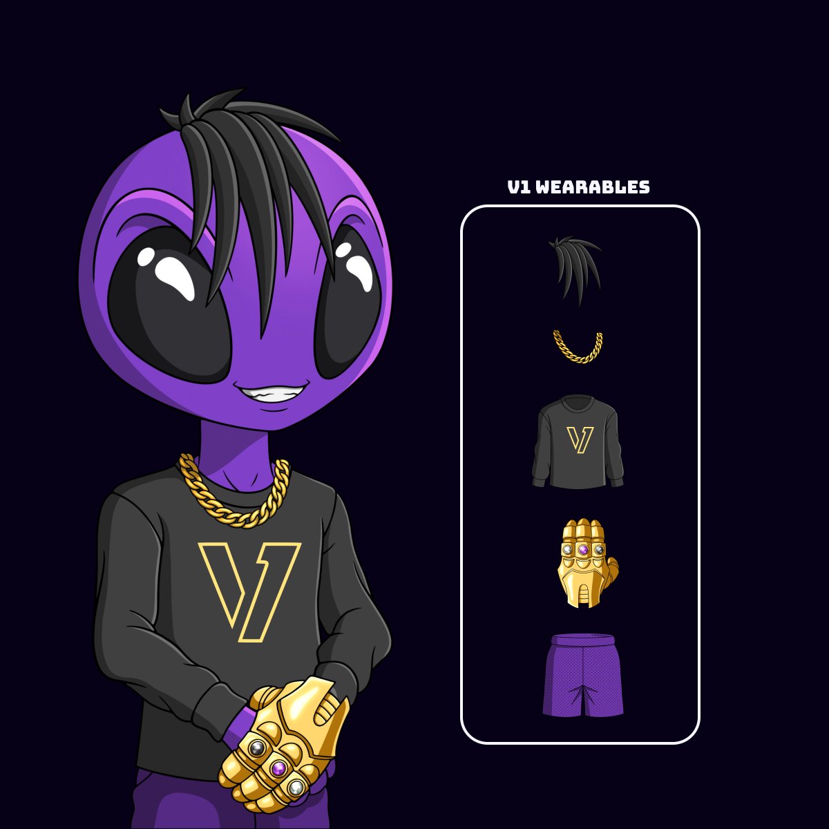 V1XYZ's tweet image. Welcome to @V1XYZ a virtual wearables &amp;amp; customizable avatar project!

Every trait is an individual wearable that can be swapped on/off our base layer alien

Customize anytime &amp;amp; upgrade via future drops

Follow for mint details!

Website: V1.XYZ