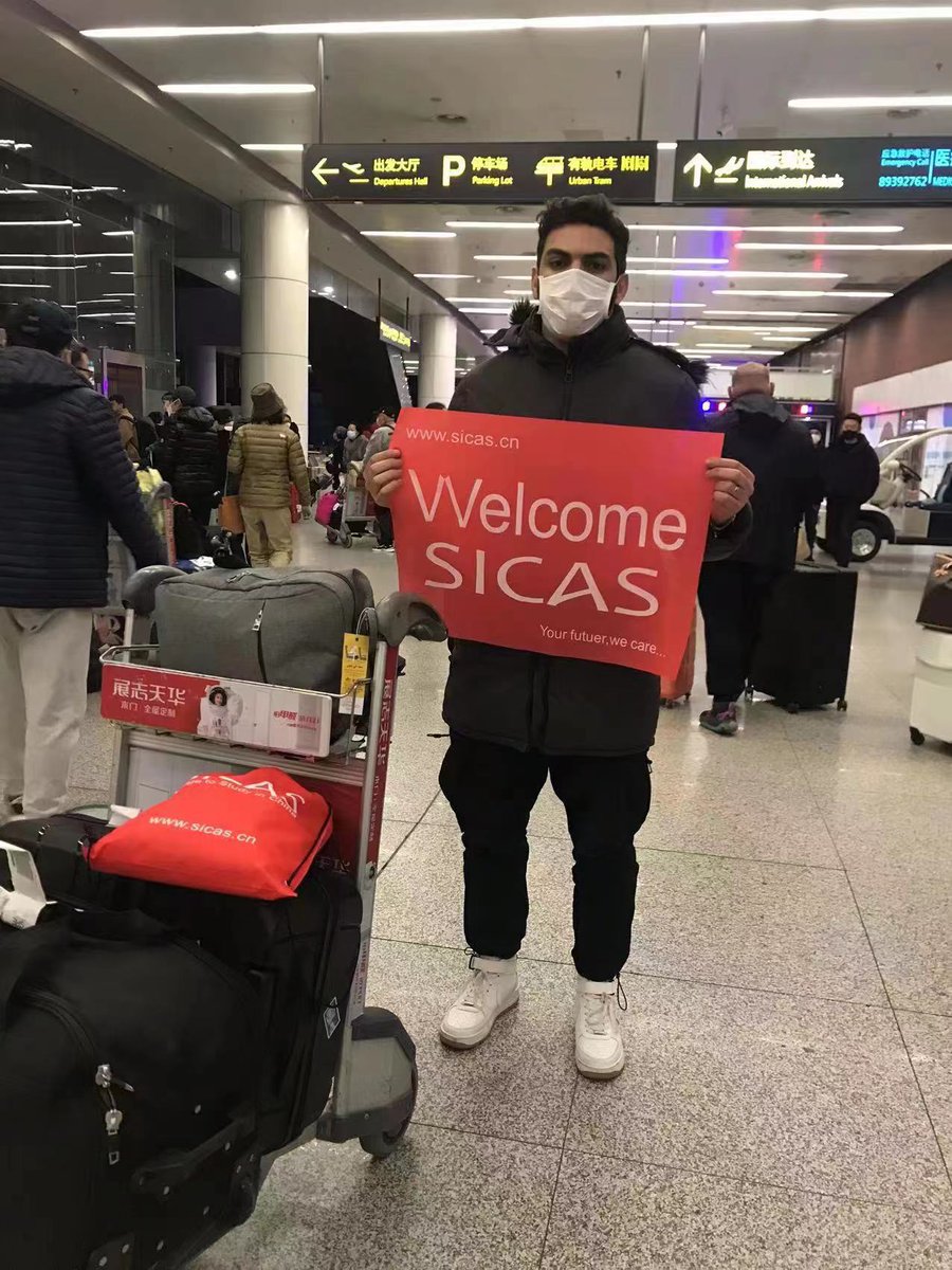 Luna_fromCHINA's tweet photo. SICAS after arrival service.  Moroccan student arrived in China successfully today.
Have a wonderful study journey!!!!

#moroccanstudentsinchina #morocco #studytrip #shenyang #airportview https://t.co/XhQtkCE7fD