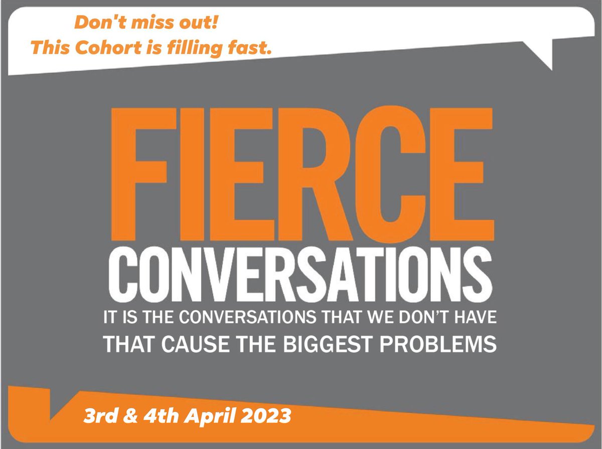 Do you want to achieve success at work and in life, one conversation at a time?  Then have a look at joining our Fierce Conversations PL.  wappa.asn.au/.../fierce-con…