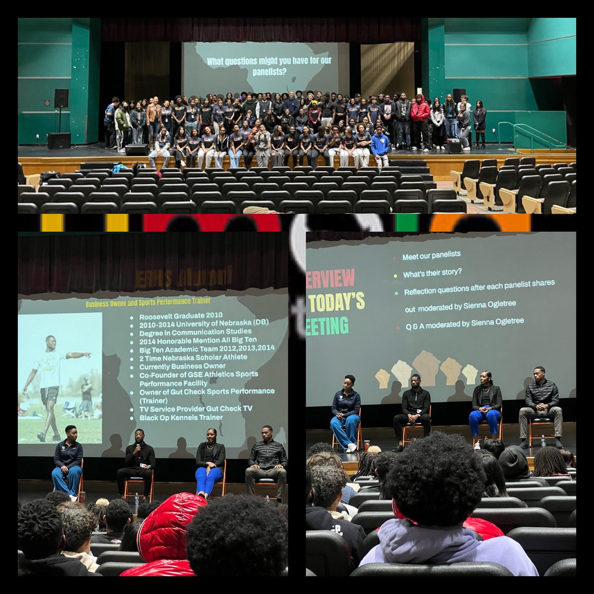 ERHSOfficial's tweet photo. Our UMOJA program highlighted amazing panelists in honor of Black History Month! Thank you to our wonderful guests who shared their impactful stories of courage, strength, perseverance and hard work! Our #ERHSUmoja scholars and staff were truly inspired! https://t.co/2peq3rB4wJ