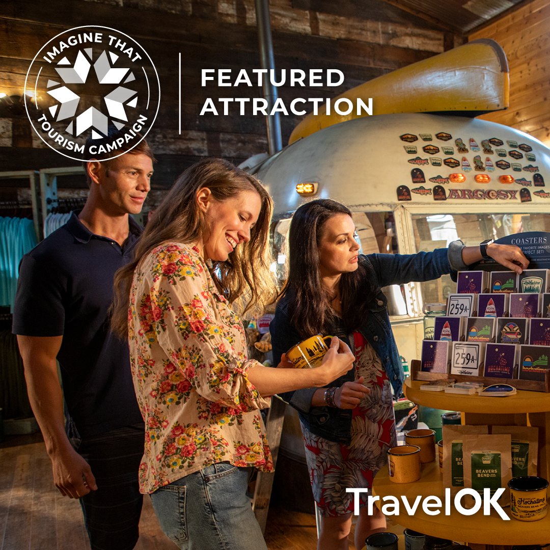 Hochatime's tweet photo. We are super excited to be featured in Oklahoma’s new state tourism branding campaign!! It showcases attractions across every region of the state! To learn more, visit https://t.co/qezRroNpUy #Hochatime #ImagineThatOK 

Let's Go @travelok!! Let's Go @LtGovPinnell!! https://t.co/zK9W3G8Le8