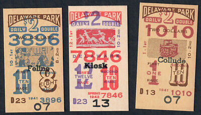 I had no idea that 1940's racetrack betting slips were like perfect little pieces of letterpress art!