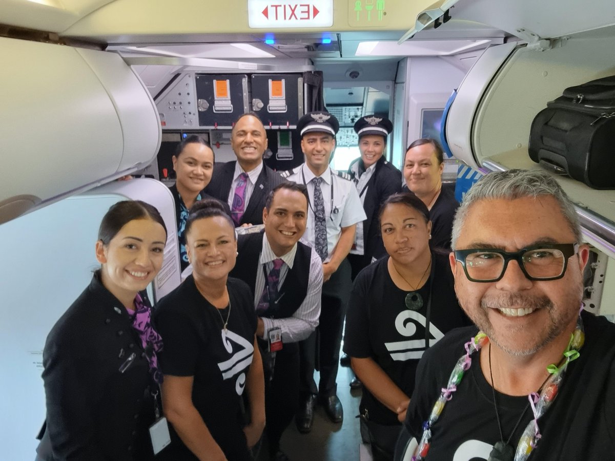 WebTaniwha's tweet photo. Yesterday marked one of the most humbling, uplifting & inspiring experiences @FlyAirNZ. The charter to @TeMatatini Herenga Waka Herenga Tangata was our first flight fully delivered in te reo Māori. So proud @reomaori #whanaungatanga #TeMatatini #KaPai #CoolToKorero https://t.co/jEhcTjB9EQ