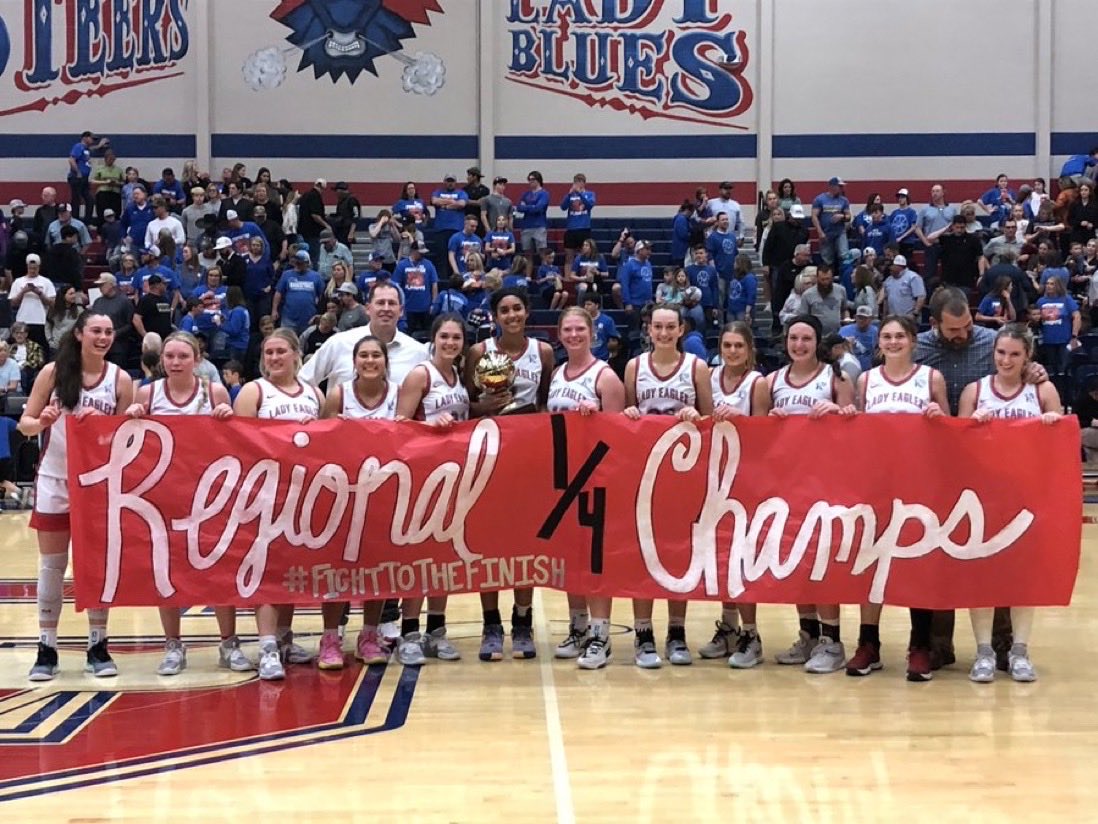 What A Game, Oh What A Game!!!  Lady Eagles win a close one 70-69 to advance to the regional tournament.  Look out Lubbock here we come!!! #HERO