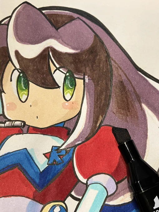 手持ちの茶系インクがどんどん切れていく。どうやってごまかすかな 