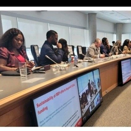 OlutoyinOyelade's tweet photo. #BHM2023 Joined Minister Ng, of Intl Trade at #BEKH meetings &amp; Community impact.
The Announcement by the Prime Minister, Rt. Hon. Justin Trudeau of additional funding under the Black Philanthropic Endowment Fund is indeed very good news to take away for the Black Community

.
. https://t.co/vlwUeAocjm