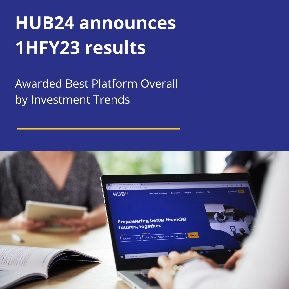 Today we announced our 1HFY23 results to the market delivering record financial results for 1HFY23, including Group Underlying Net Profit After Tax (NPAT) of $26.6m (up 87% on 1HFY22) and Group Underlying EBITDA of $49.9m (up 68% on 1HFY22).

Learn more: bit.ly/413o8Wa