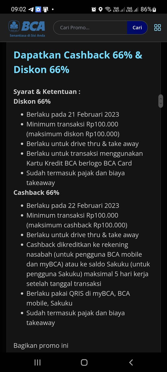 mayahndyn's tweet photo. @HaloBCA Maksudnya promo yang hari ini min. Itu berlaku kartu kredit aja? https://t.co/zCNwW0VIhN