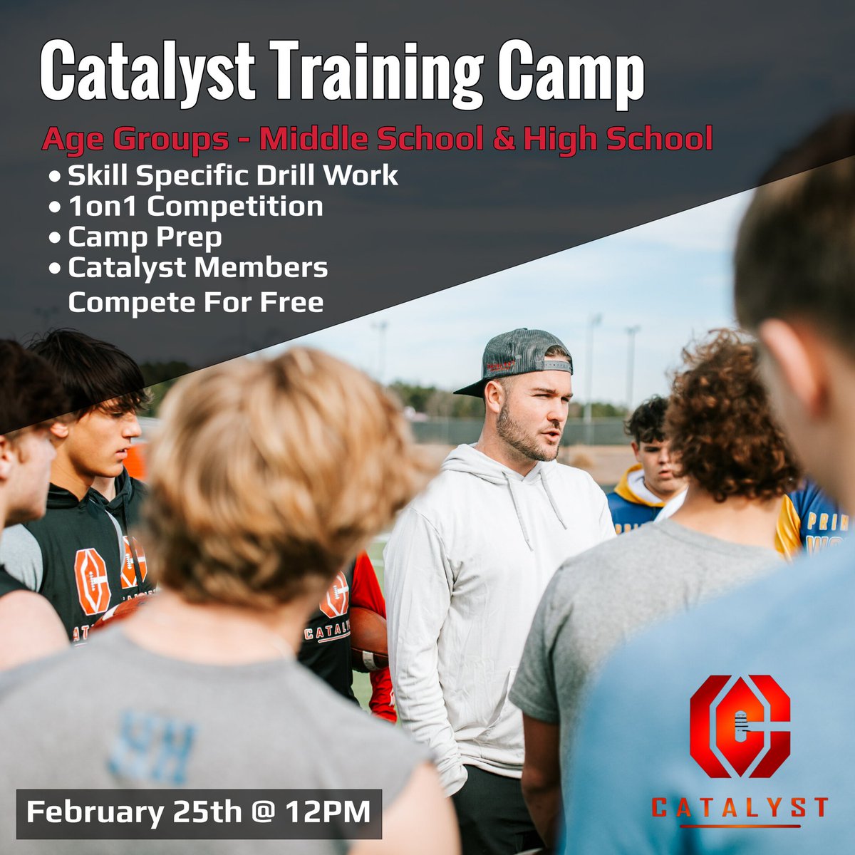 CoachRicht's tweet photo. Come Train with the best!
No cost to sign up! DM for more information.
#CatalystFB https://t.co/iA78yUhZ6T