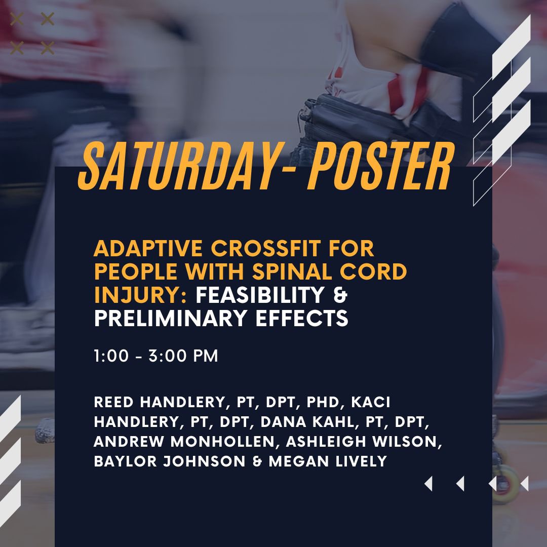AdaptiveSportPT's tweet photo. #APTACSM Great info with awesome people that you don’t want to miss! #csm2023 #apta #adaptiveathlete #adaptivesports #adaptivecrossfit #AdaptiveSportsSIG https://t.co/x1D4S6qTvL